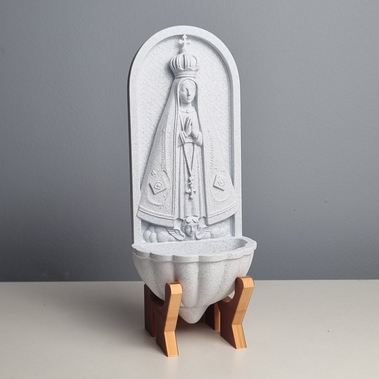 Foto da galeria do produto Pia de Água Benta Nossa Senhora 3D