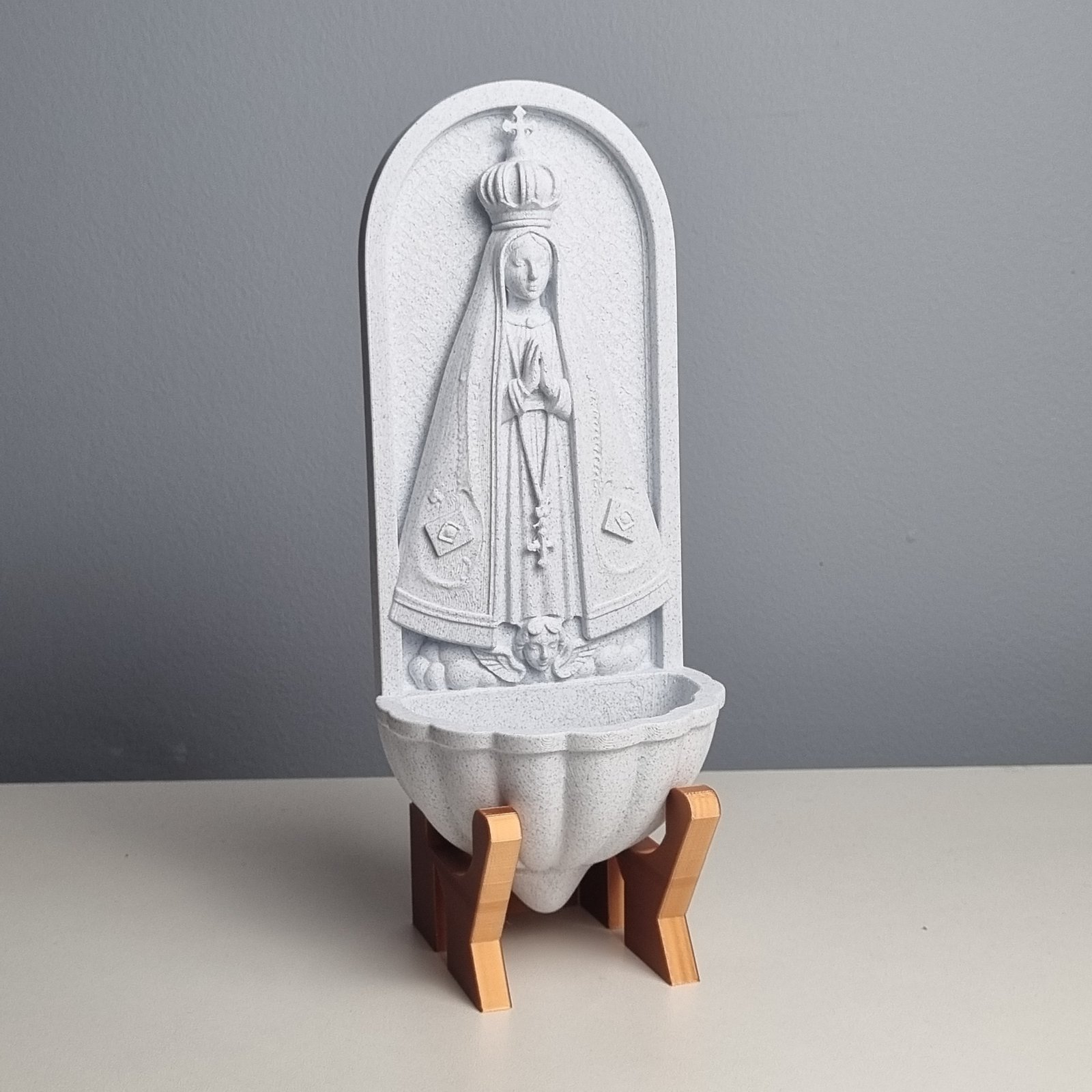 Foto da galeria do produto Pia de Água Benta Nossa Senhora 3D