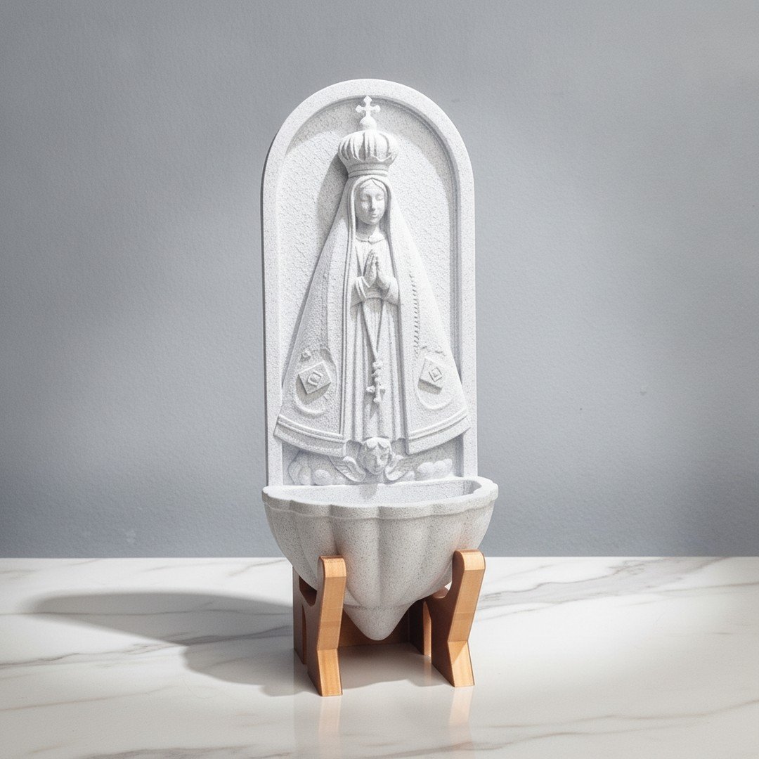 Foto da galeria do produto Pia de Água Benta Nossa Senhora 3D