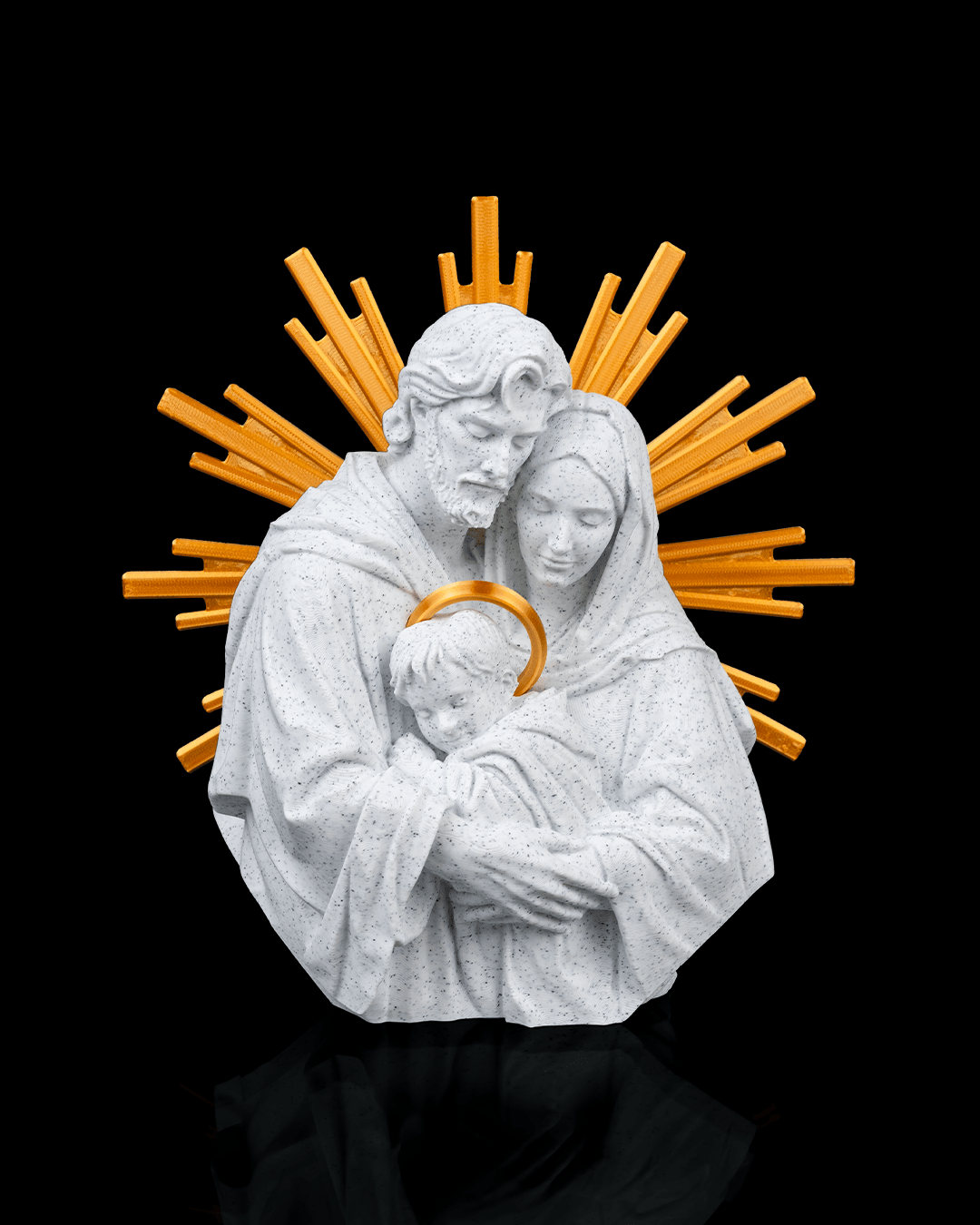 Foto da galeria do produto Escultura Sagrada Família 3D Premium