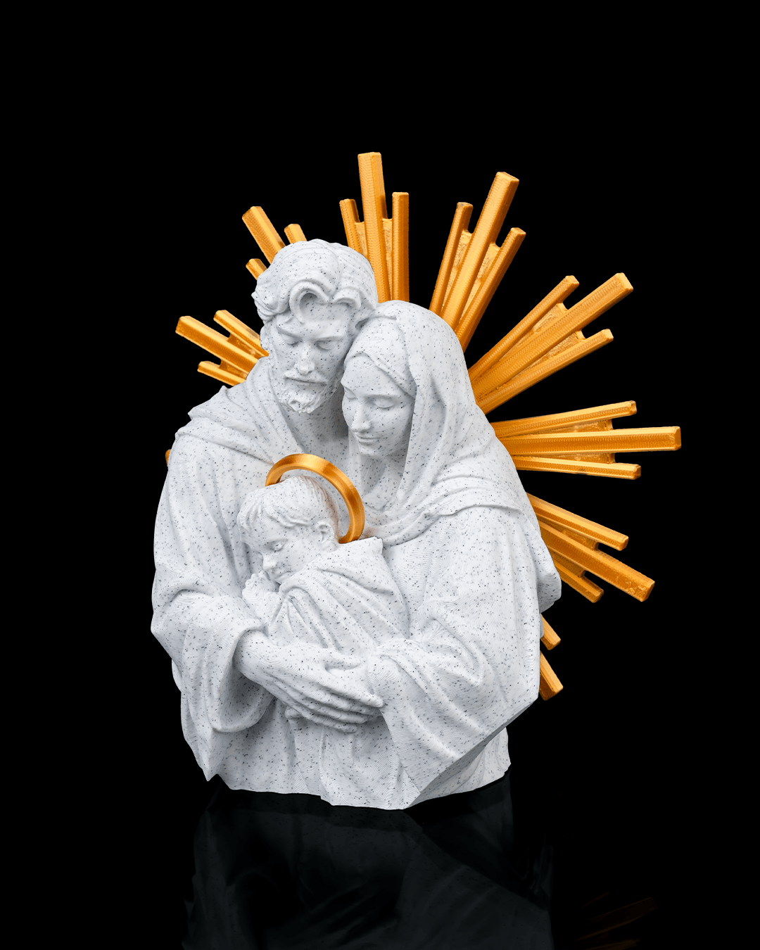Foto da galeria do produto Escultura Sagrada Família 3D Premium