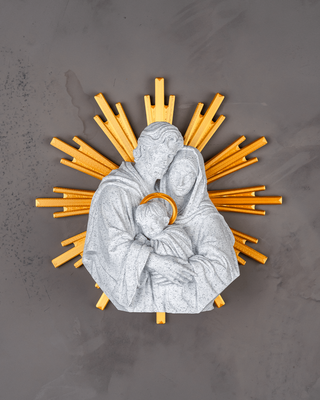 Foto da galeria do produto Escultura Sagrada Família 3D Premium