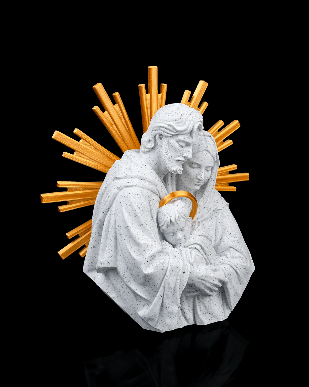 Foto da galeria do produto Escultura Sagrada Família 3D Premium