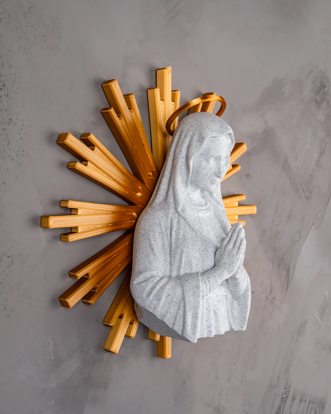 Foto da galeria do produto Escultura Nossa Senhora 3D Resplendor