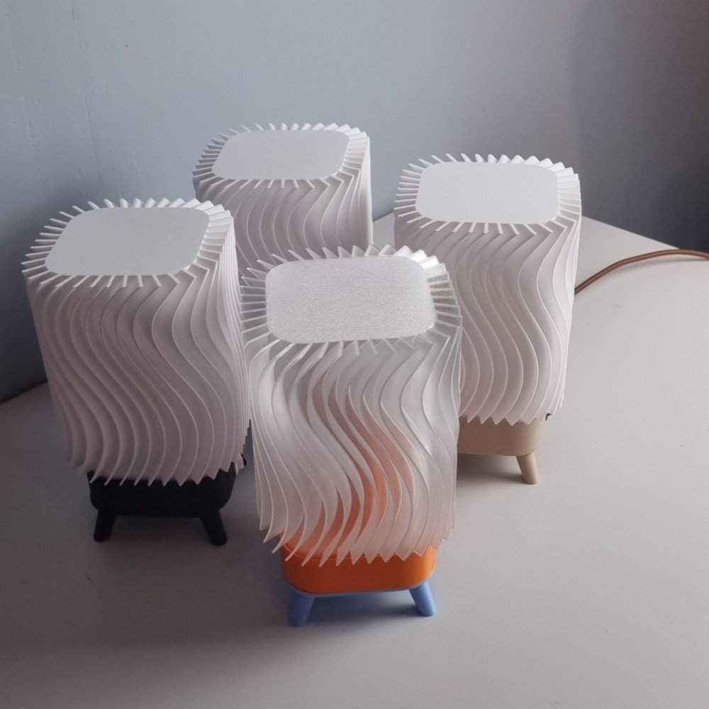 Foto da galeria do produto Luminaria Cubic Wave