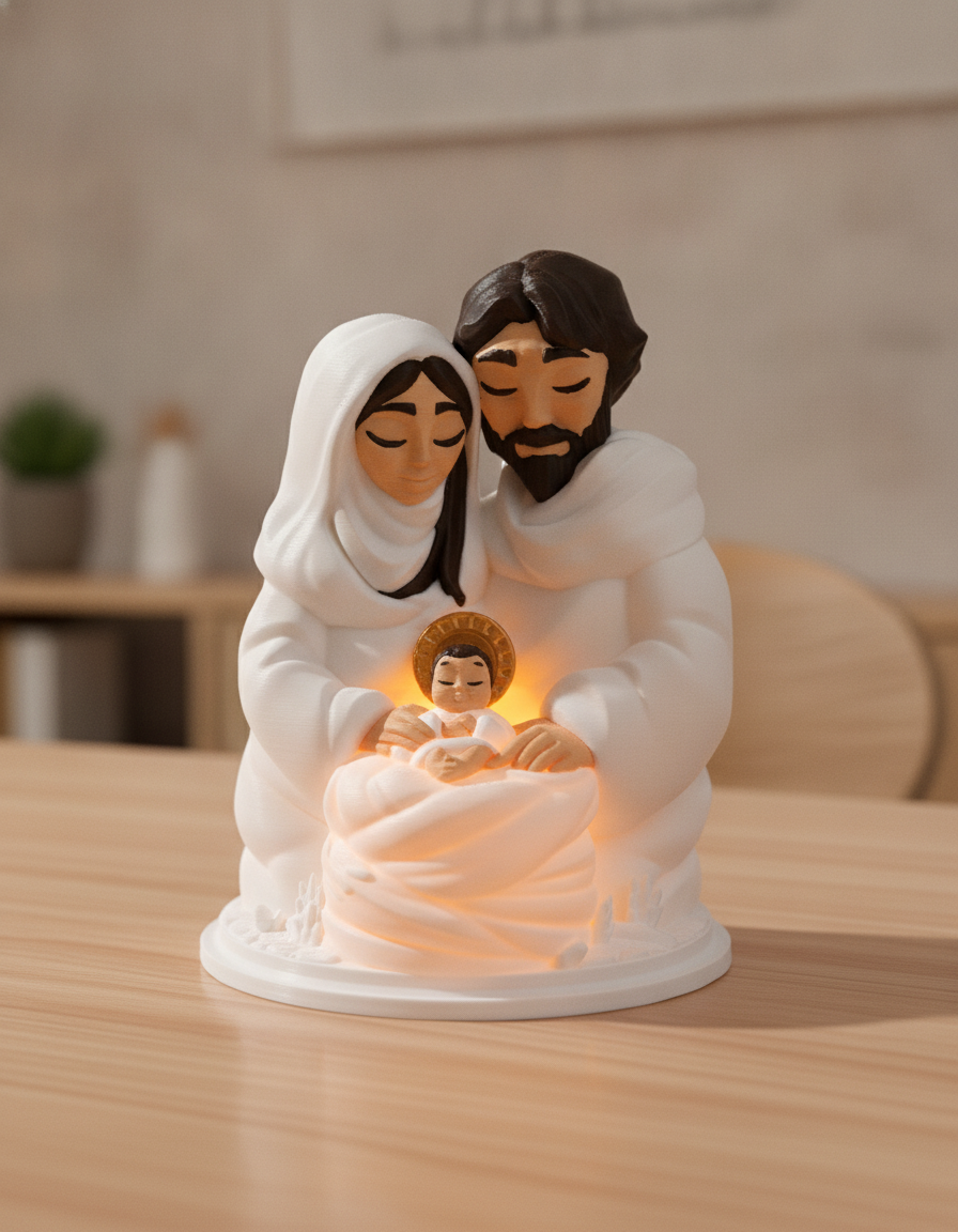 Foto da galeria do produto Luminária Sagrada Família 3D