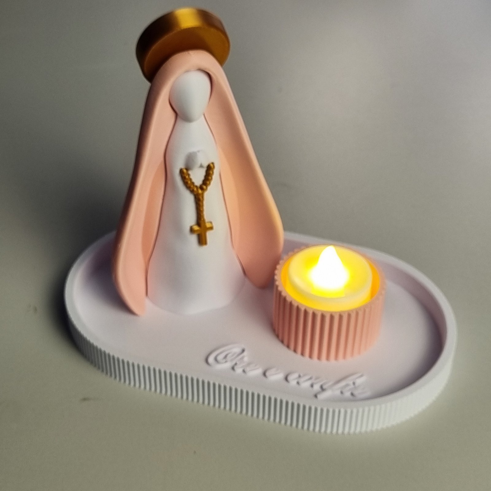 Foto da galeria do produto Nossa Senhora 3D com Vela LED