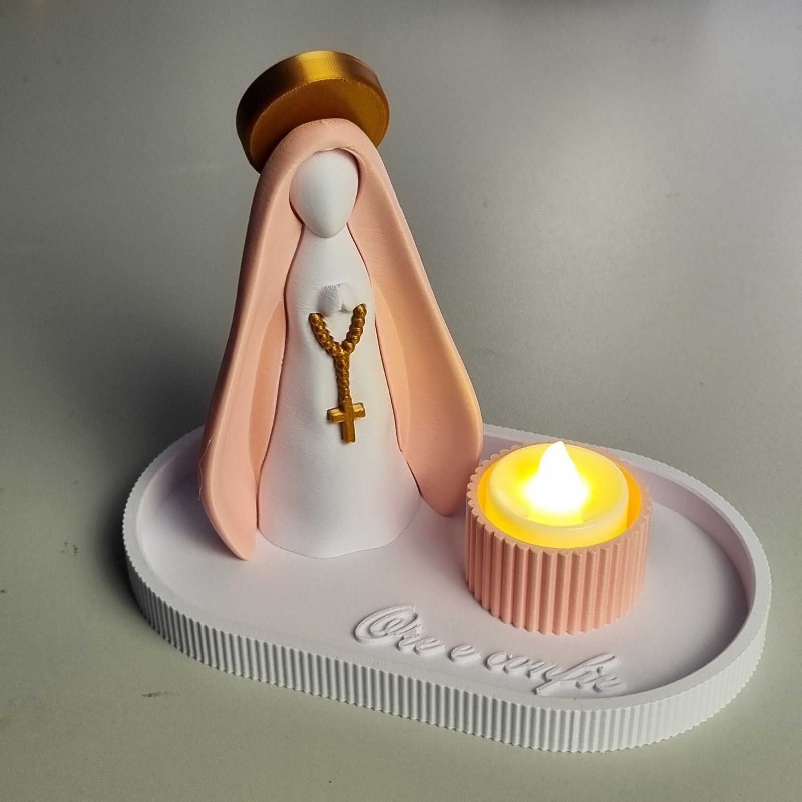 Foto da galeria do produto Nossa Senhora 3D com Vela LED