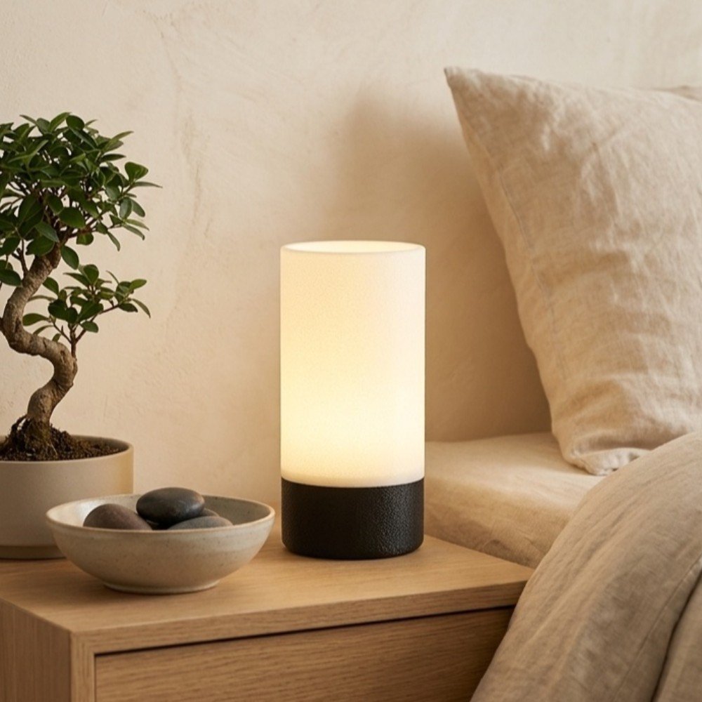 Foto da galeria do produto Kit Luminária De Mesa Lumina Aura + Porta Canetas