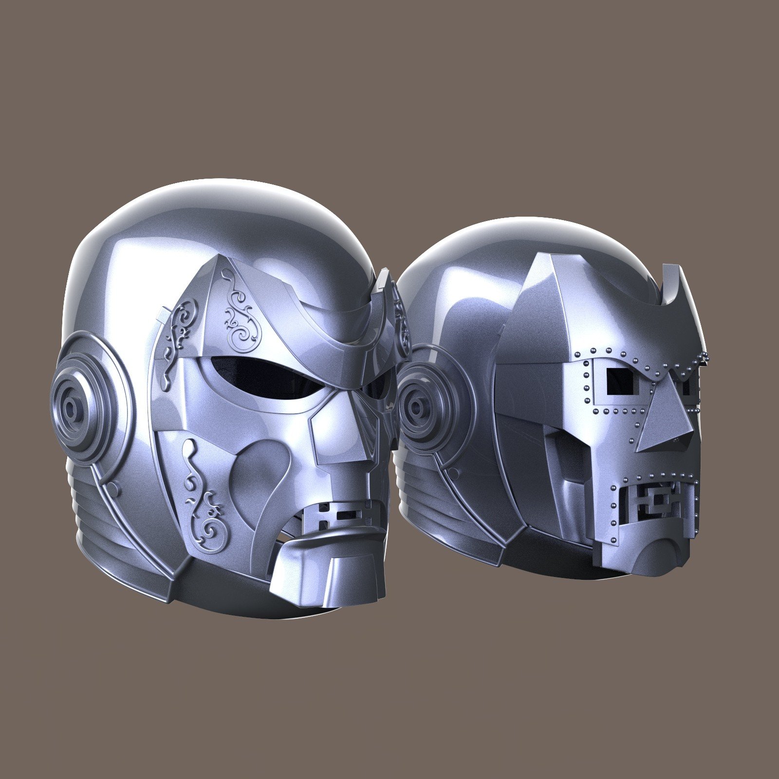 Máscara Dr. Doom Marvel Colecionável Escala Lendária 3D