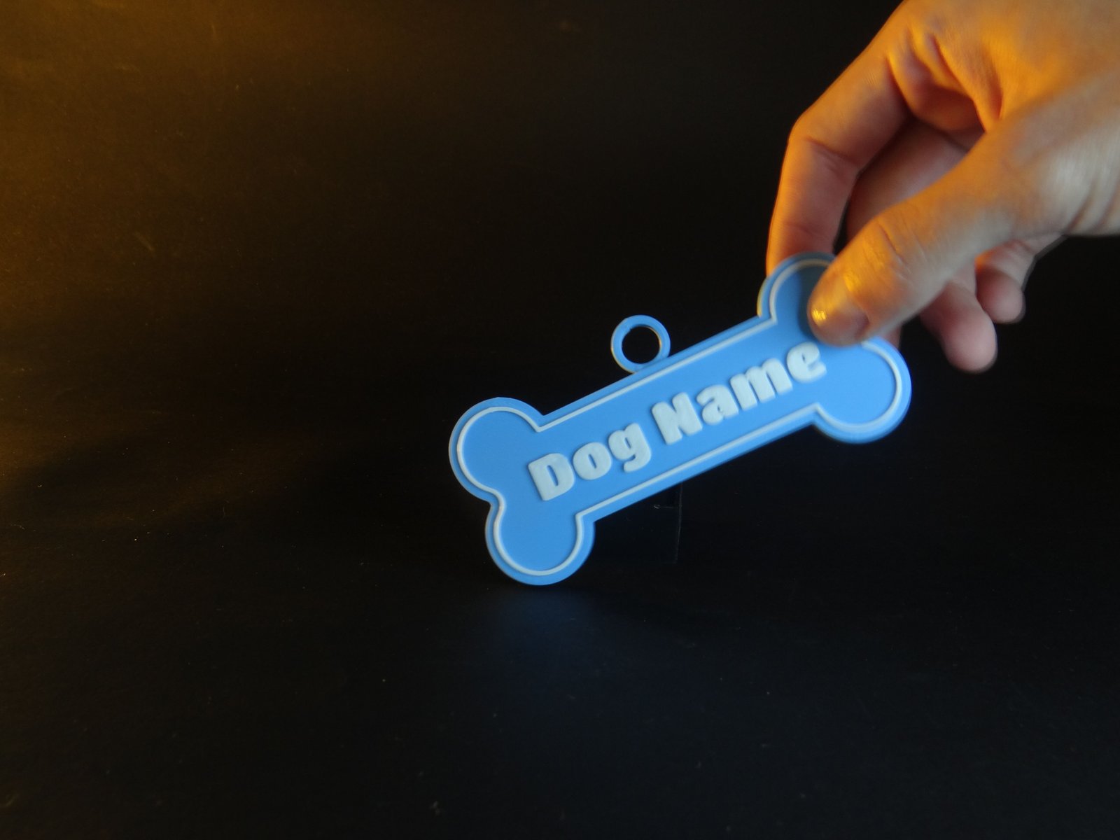 Foto da galeria do produto Placa de Identificação Pet Osso Personalizada