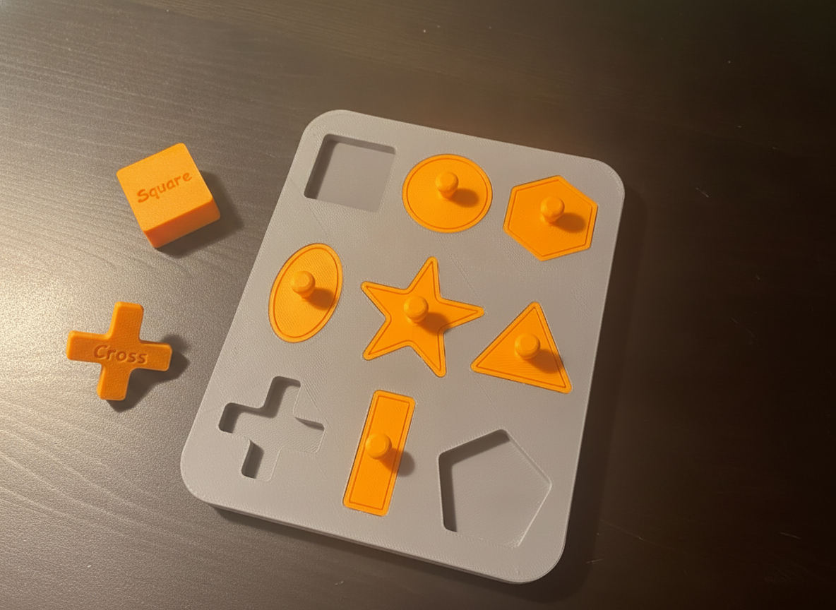 Quebra-Cabeça Educativo de Formas Geométricas Montessori
